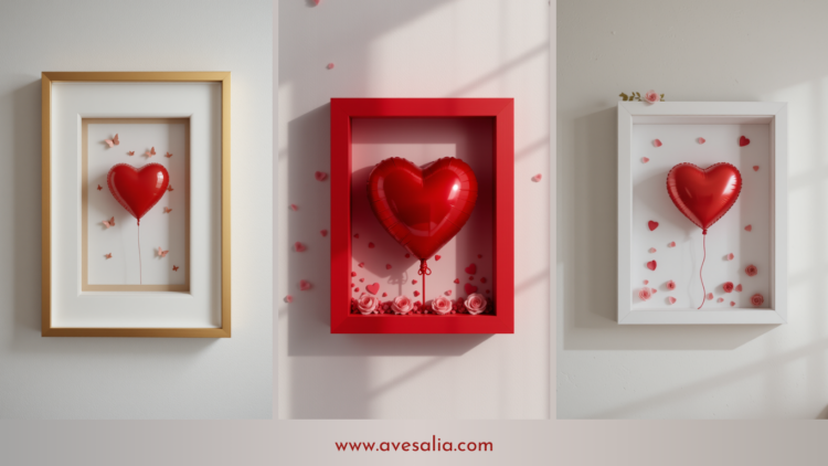 DIY Valentine's Decor: Craft a Heart Balloon in a Shadow Box