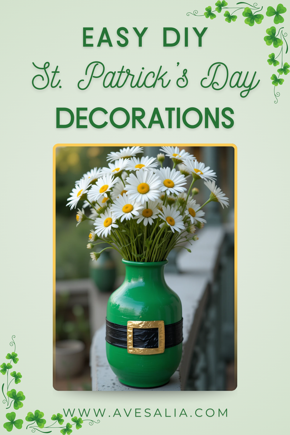31 Easy DIY Outdoor St. Patrick’s Day Decorations for Your Yard and Porch