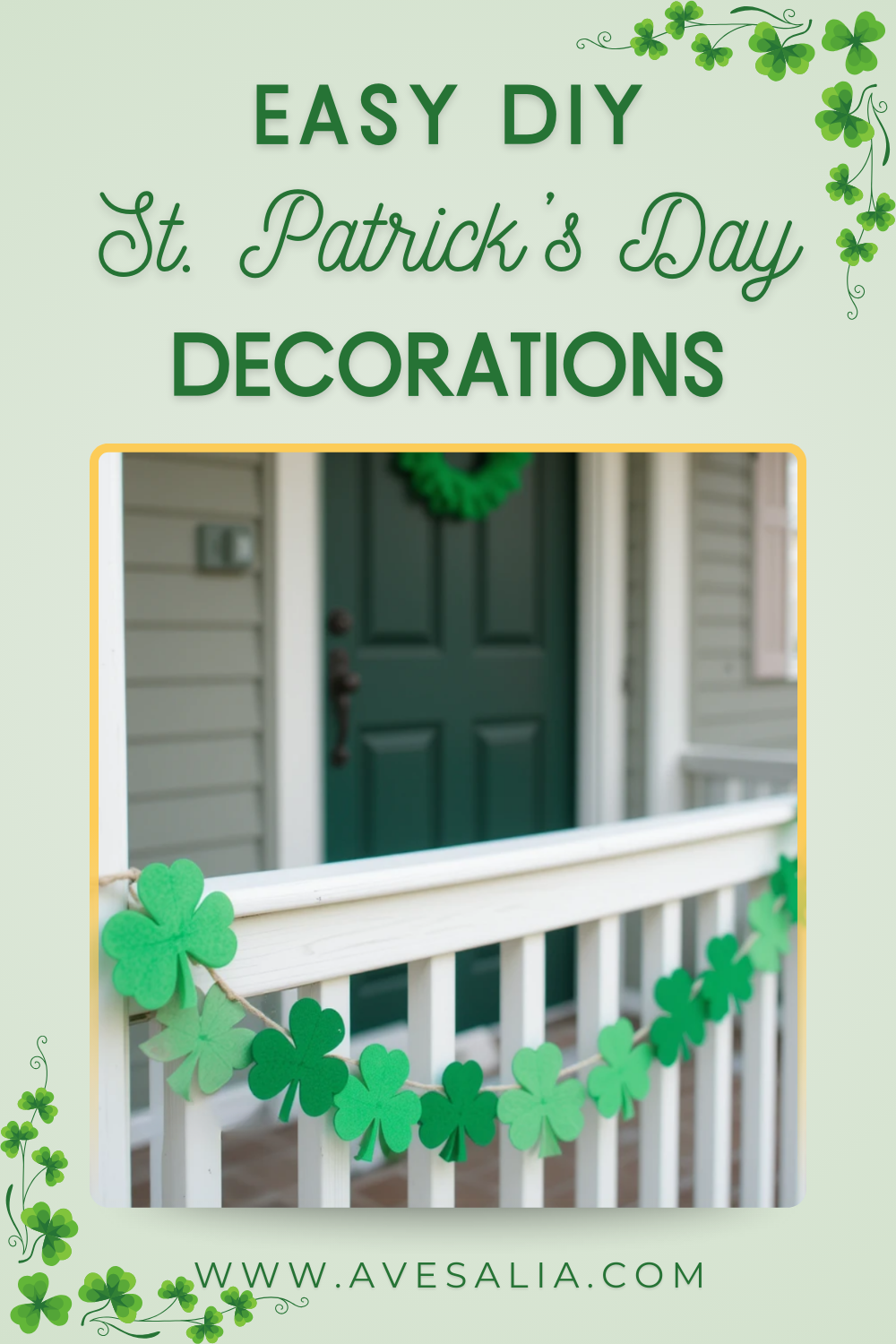 31 Easy DIY Outdoor St. Patrick’s Day Decorations for Your Yard and Porch