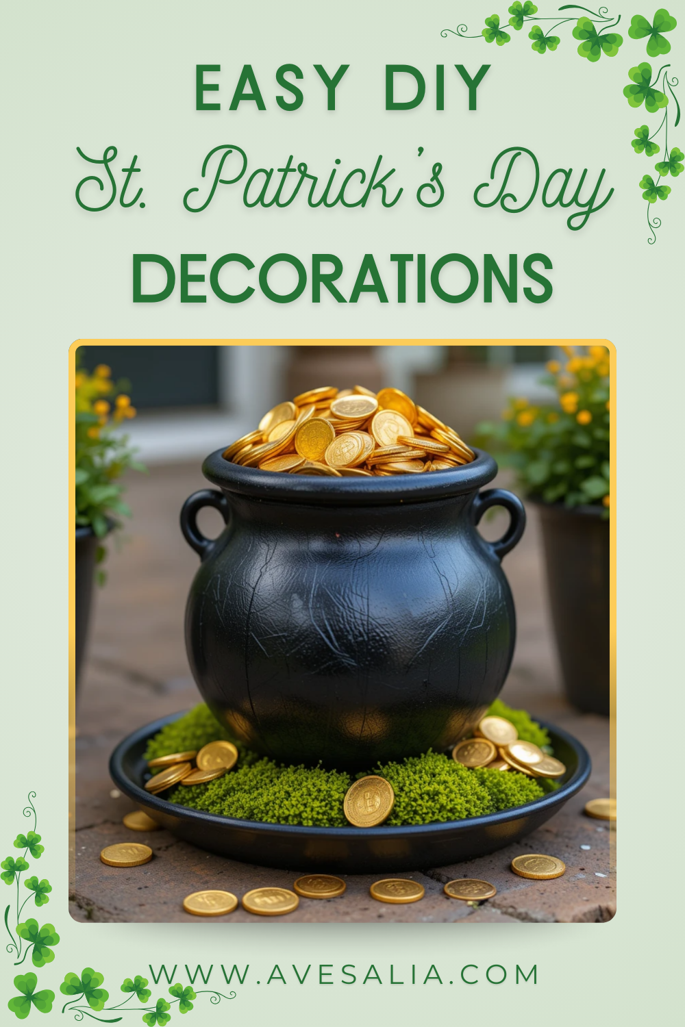 31 Easy DIY Outdoor St. Patrick’s Day Decorations for Your Yard and Porch