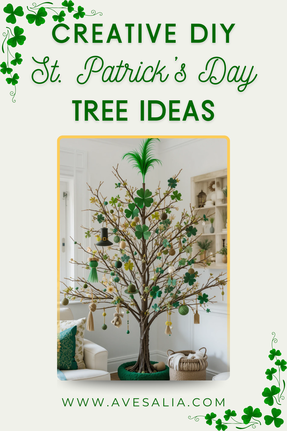 Craft Your Luck: 20 Creative DIY St. Patrick's Day Tree Ideas to Bring Irish Luck Indoors
