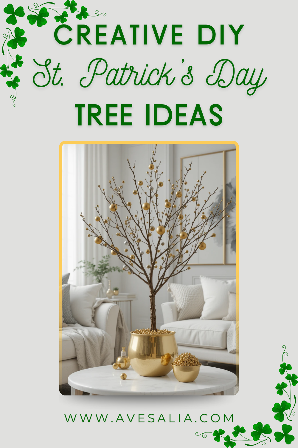 Craft Your Luck: 20 Creative DIY St. Patrick's Day Tree Ideas to Bring Irish Luck Indoors