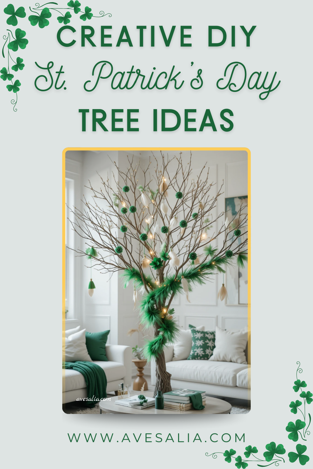 Craft Your Luck: 20 Creative DIY St. Patrick's Day Tree Ideas to Bring Irish Luck Indoors