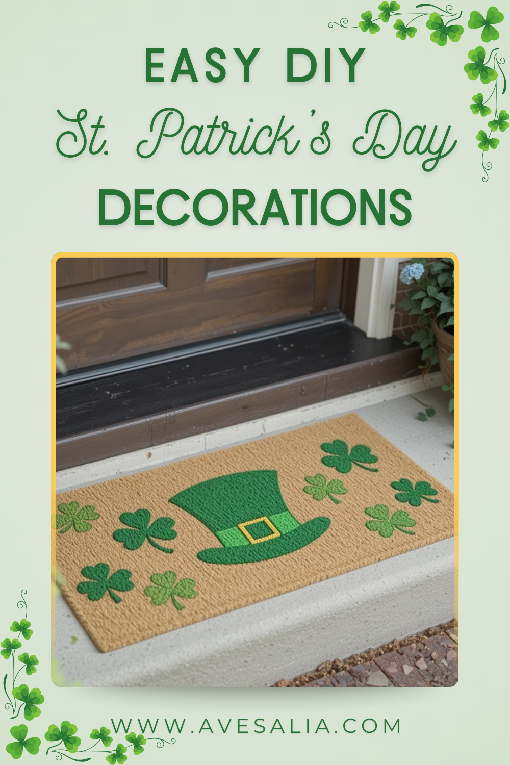 31 Easy DIY Outdoor St. Patrick’s Day Decorations for Your Yard and Porch