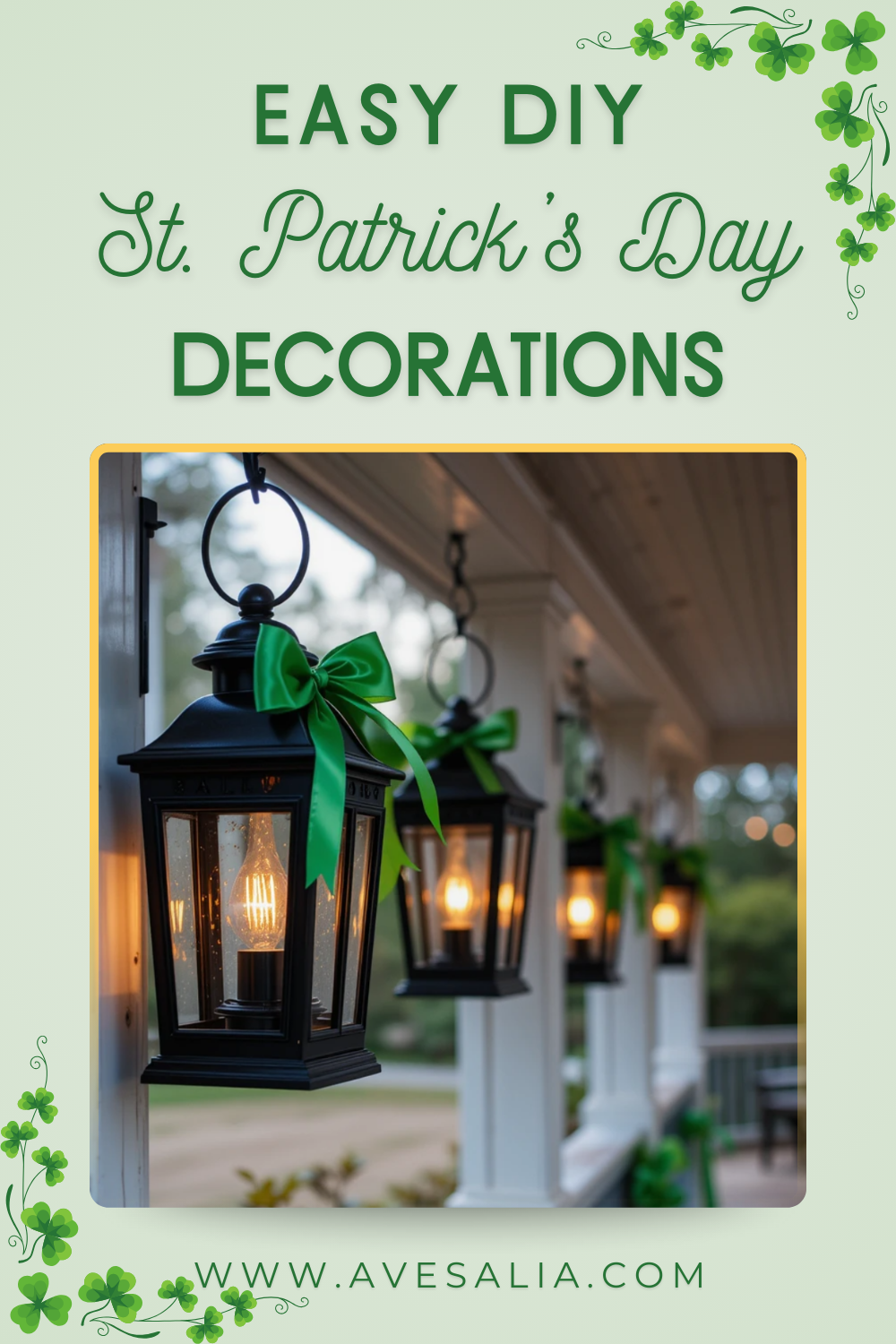 31 Easy DIY Outdoor St. Patrick’s Day Decorations for Your Yard and Porch