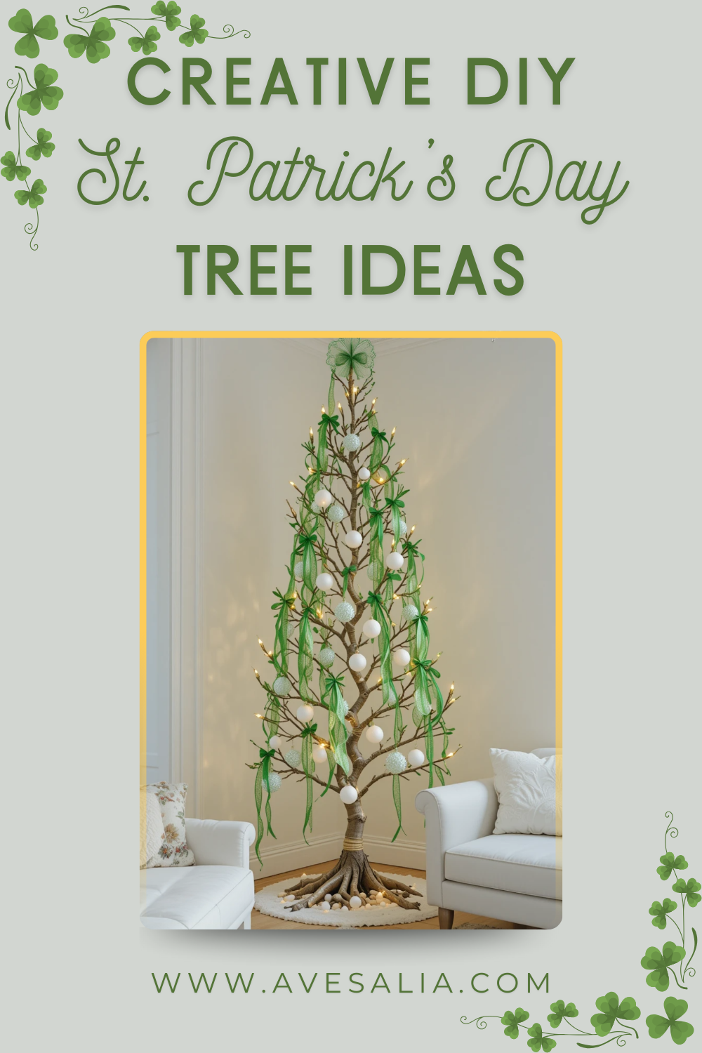 Craft Your Luck: 20 Creative DIY St. Patrick's Day Tree Ideas to Bring Irish Luck Indoors