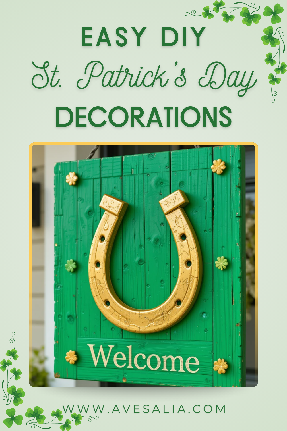 31 Easy DIY Outdoor St. Patrick’s Day Decorations for Your Yard and Porch