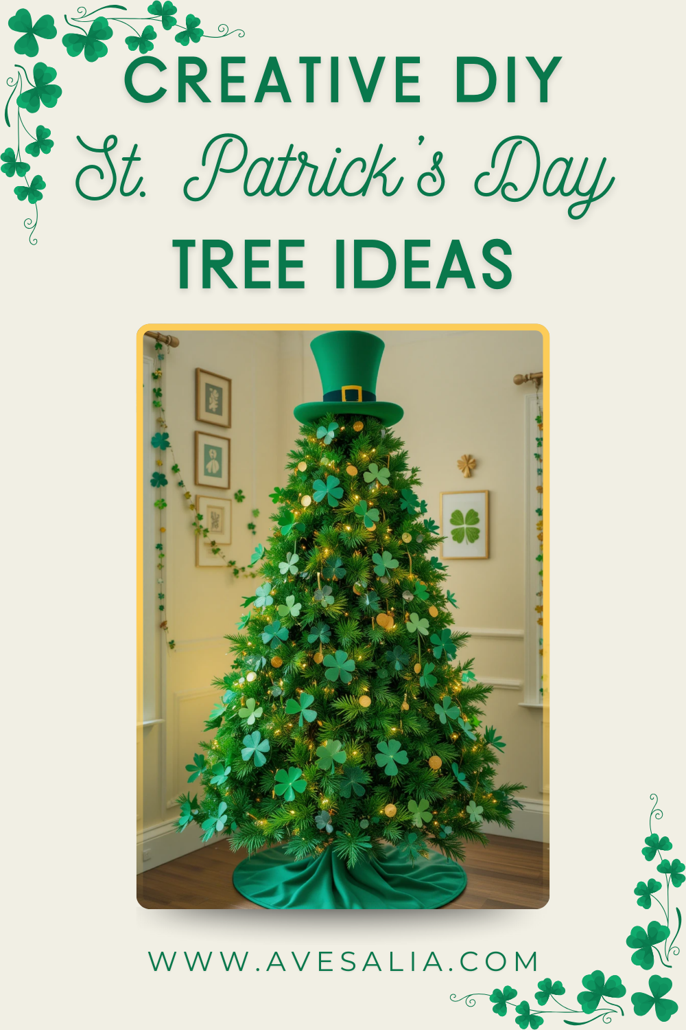 Craft Your Luck: 20 Creative DIY St. Patrick's Day Tree Ideas to Bring Irish Luck Indoors