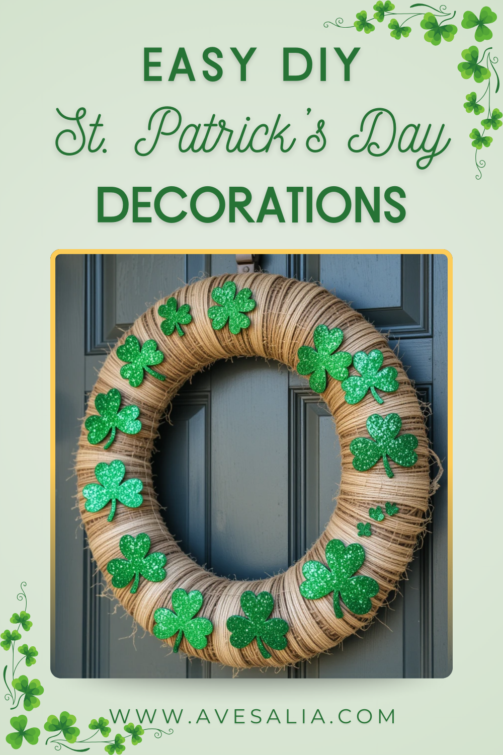 31 Easy DIY Outdoor St. Patrick’s Day Decorations for Your Yard and Porch