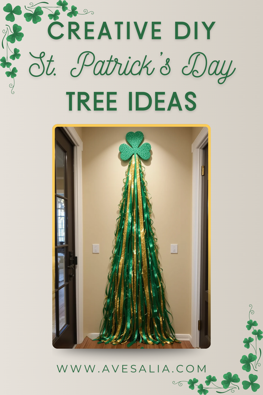 Craft Your Luck: 20 Creative DIY St. Patrick's Day Tree Ideas to Bring Irish Luck Indoors