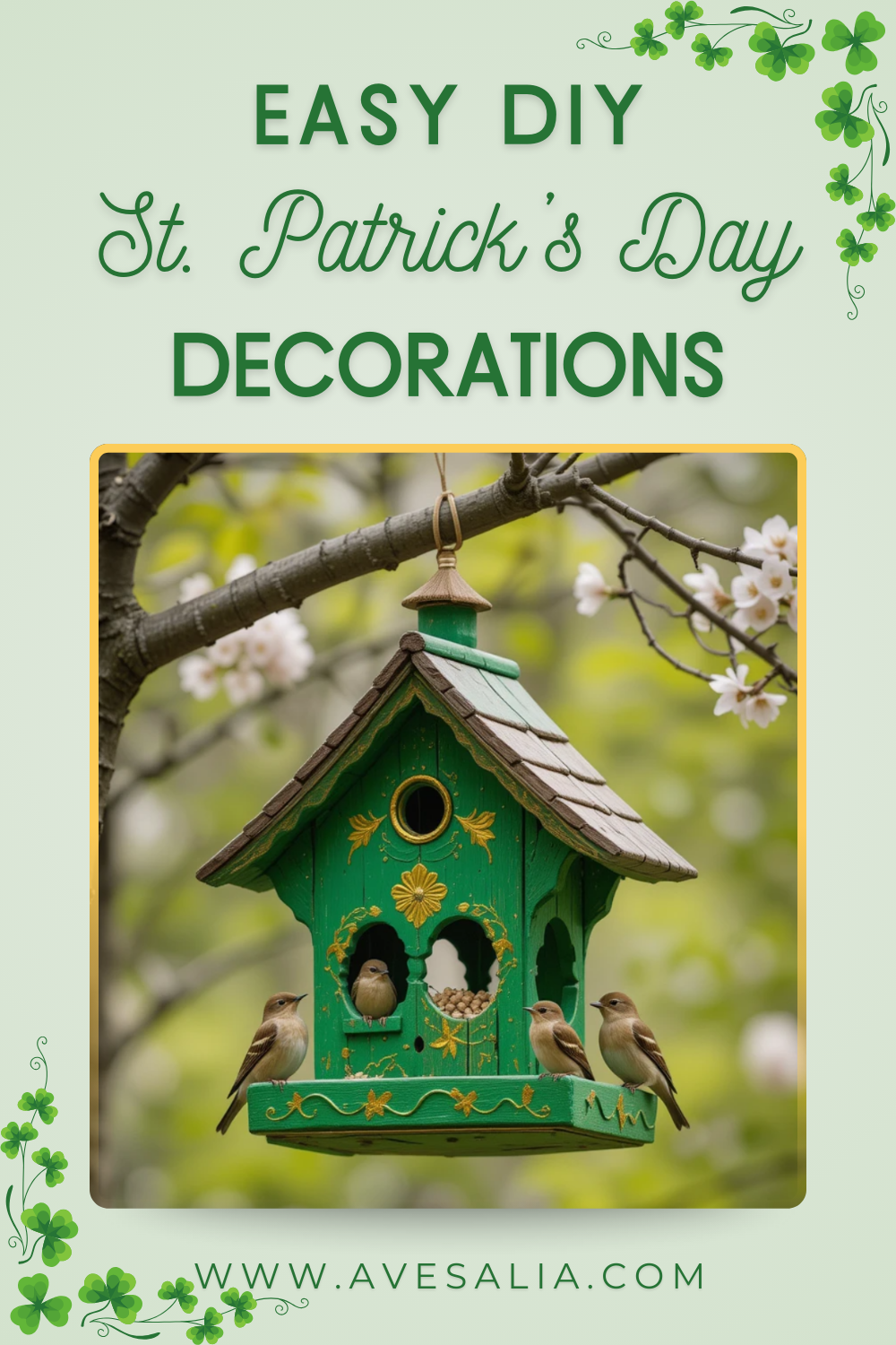 31 Easy DIY Outdoor St. Patrick’s Day Decorations for Your Yard and Porch