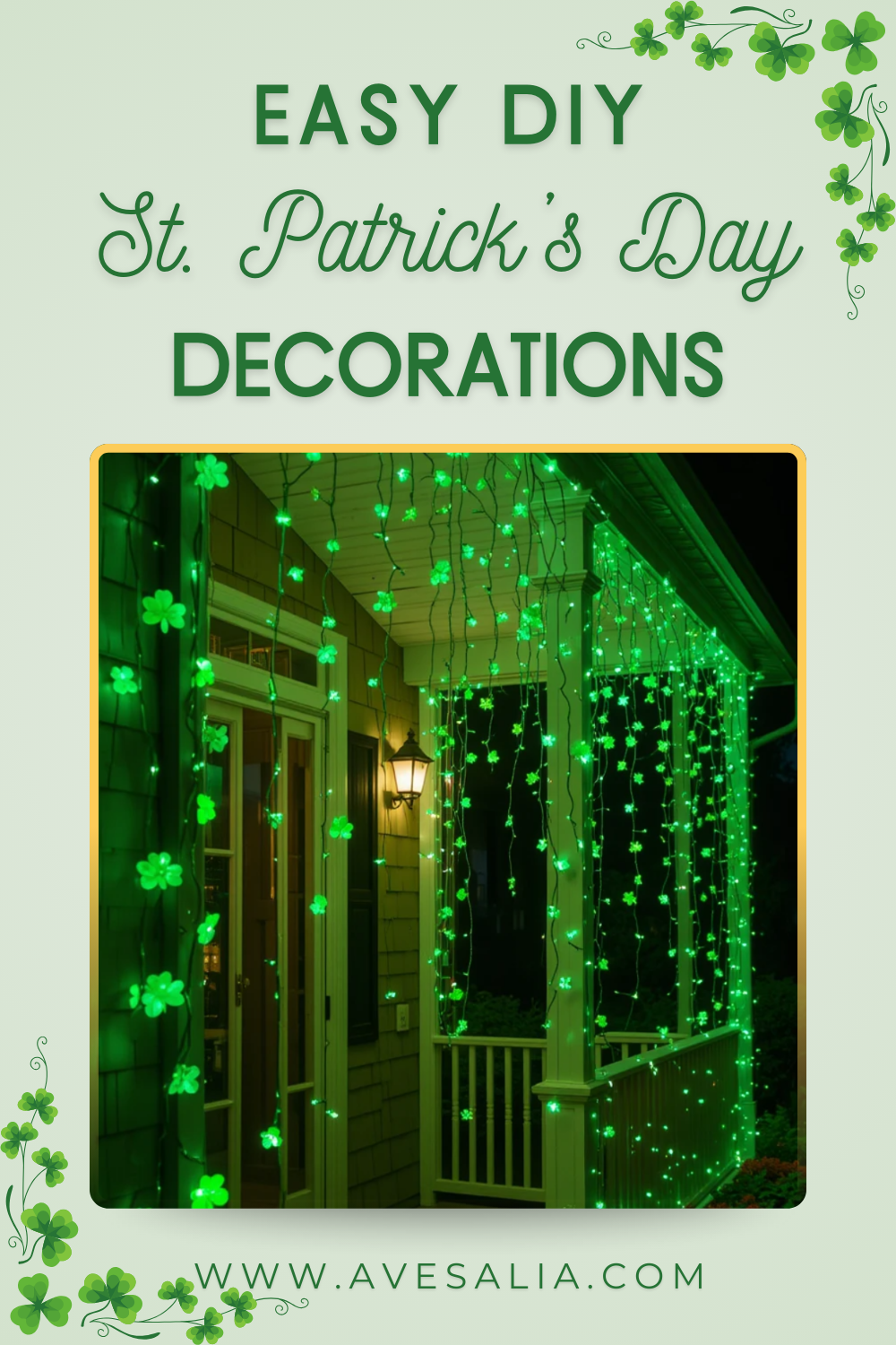 31 Easy DIY Outdoor St. Patrick’s Day Decorations for Your Yard and Porch