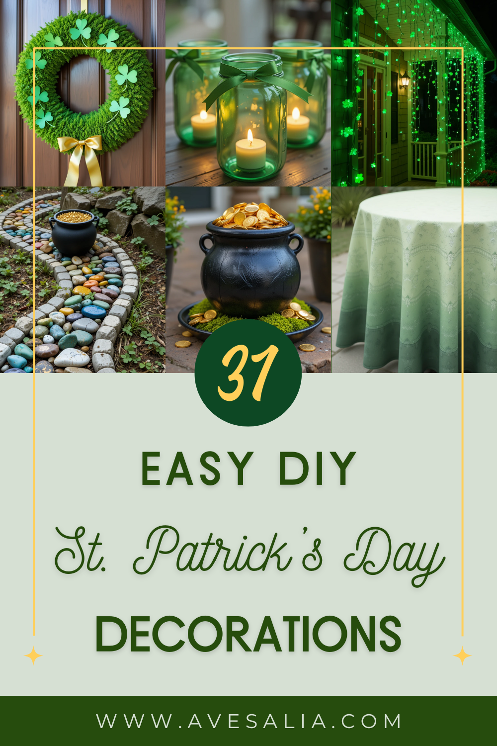 31 Easy DIY Outdoor St. Patrick’s Day Decorations for Your Yard and Porch