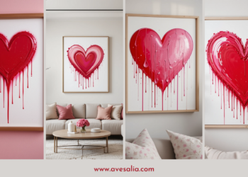 DIY Drip Heart Wall Art for Valentine’s Day: A Simple, Stunning Home Decor Project