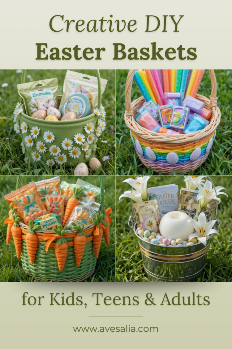 20 Creative DIY Easter Basket Ideas for Kids, Teens & Adults – Avesalia