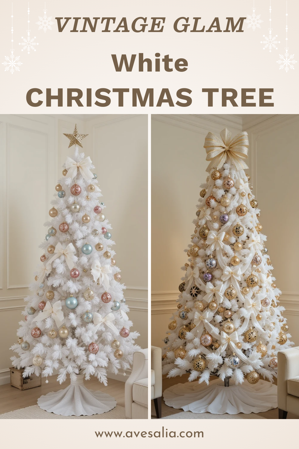 White Christmas Tree Decorating Ideas: Elegance in Winter Wonderland