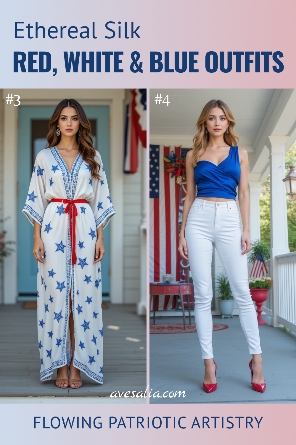 32 Stunning Red, White, and Blue Outfits for Women to Rock the USA Spirit