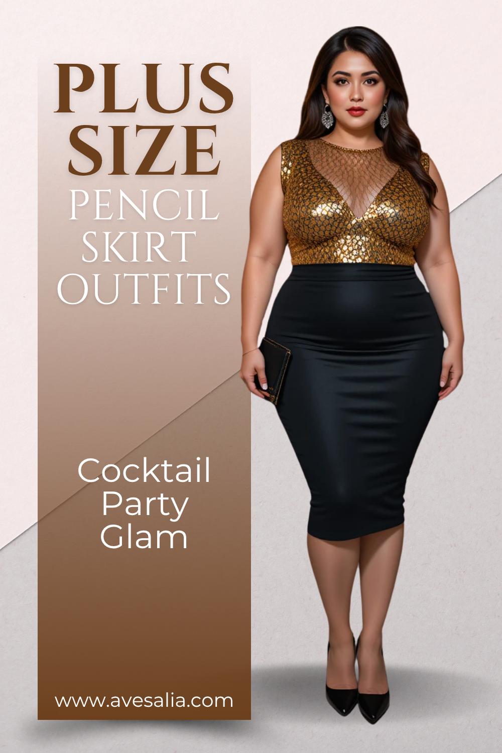 Plus Size Pencil Skirt Outfits: 20 Curvy Looks for Work, Weddings & Date Nights