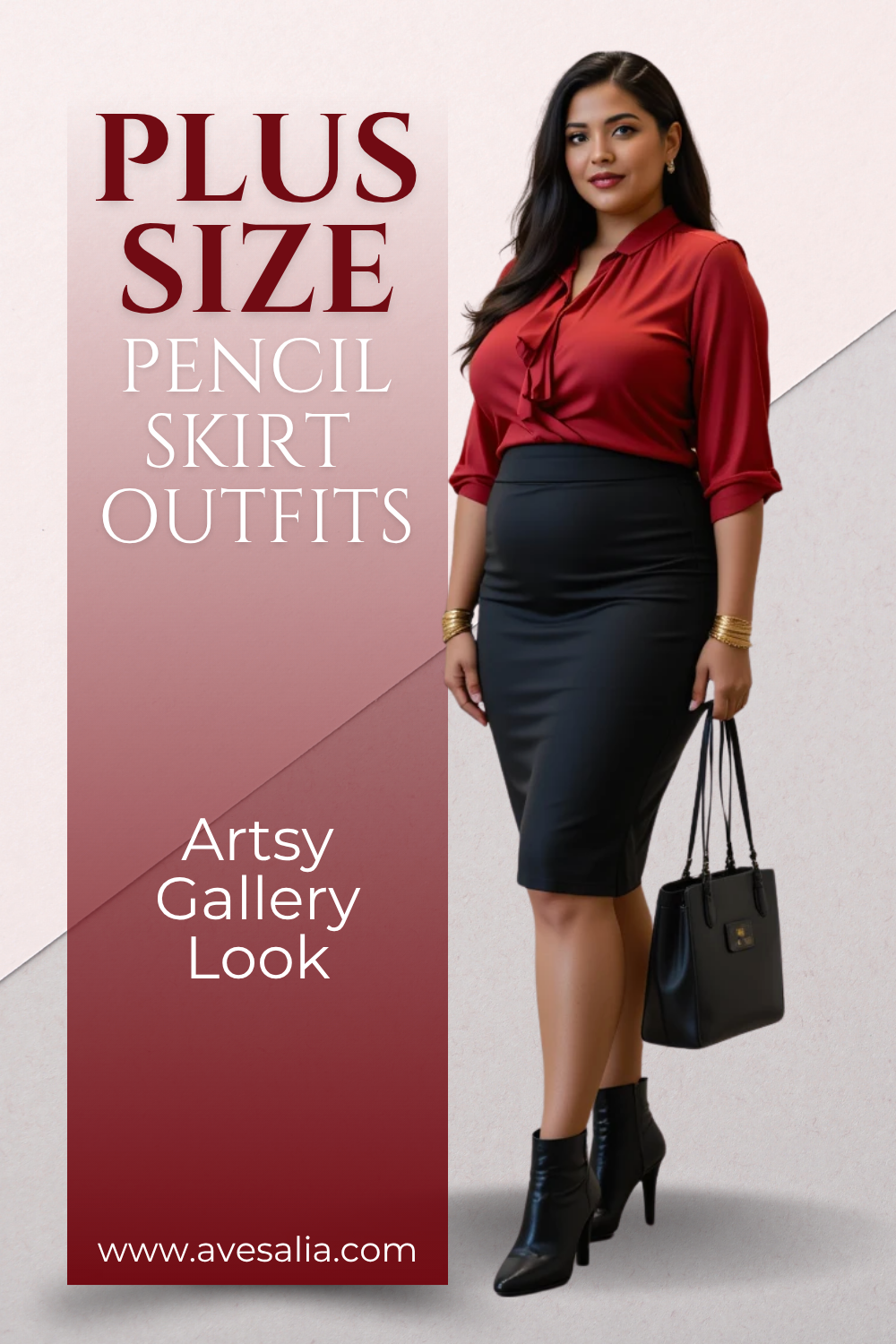 Plus Size Pencil Skirt Outfits: 20 Curvy Looks for Work, Weddings & Date Nights
