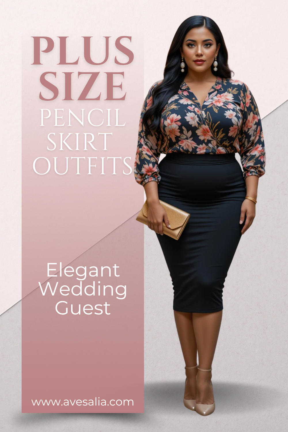 Plus Size Pencil Skirt Outfits: 20 Curvy Looks for Work, Weddings & Date Nights