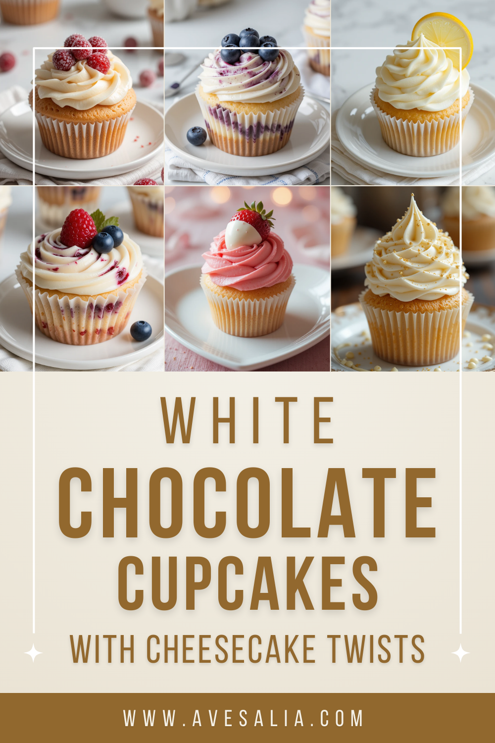 Easy White Chocolate Cupcake Recipes with Cheesecake Twists
