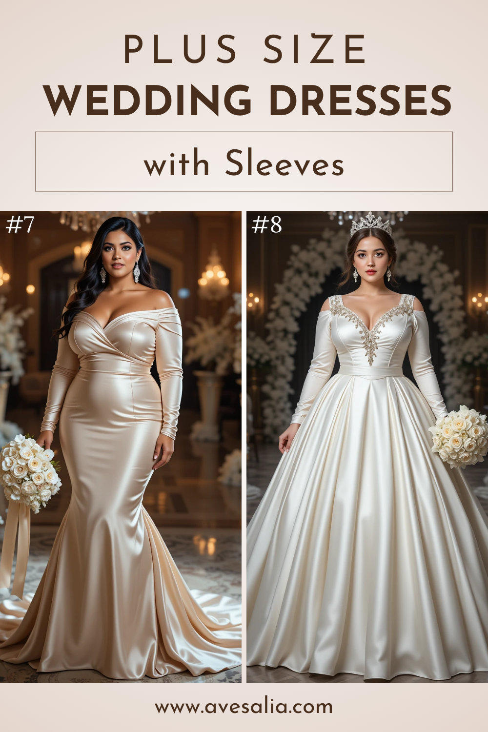 20 Elegant Plus Size Wedding Dresses with Sleeves for Every Bridal Style