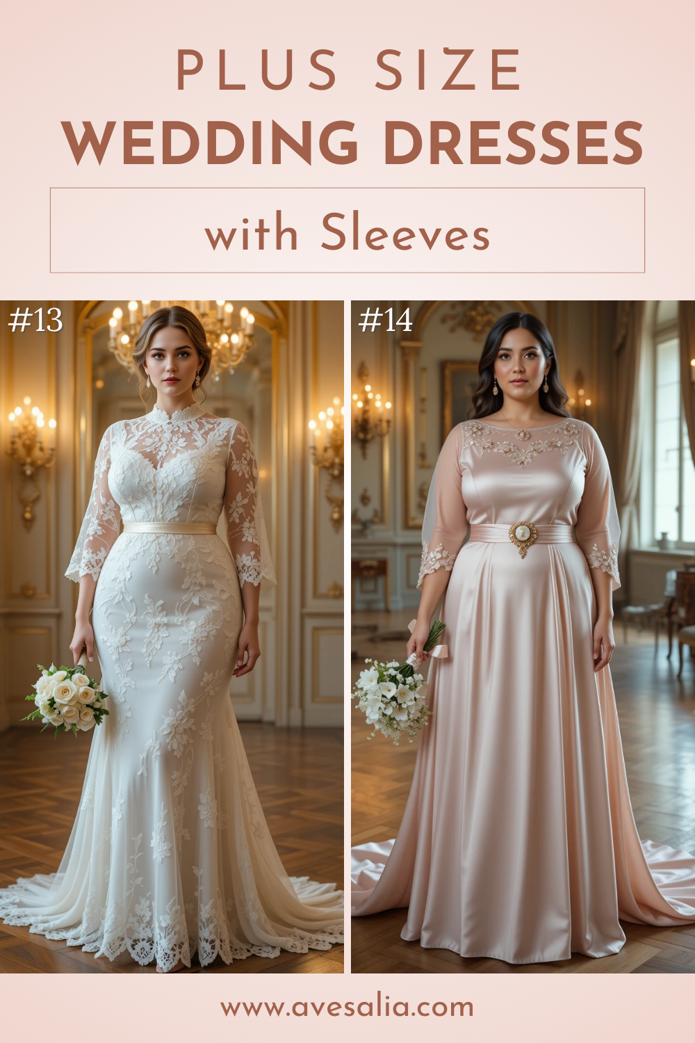 20 Elegant Plus Size Wedding Dresses with Sleeves for Every Bridal Style