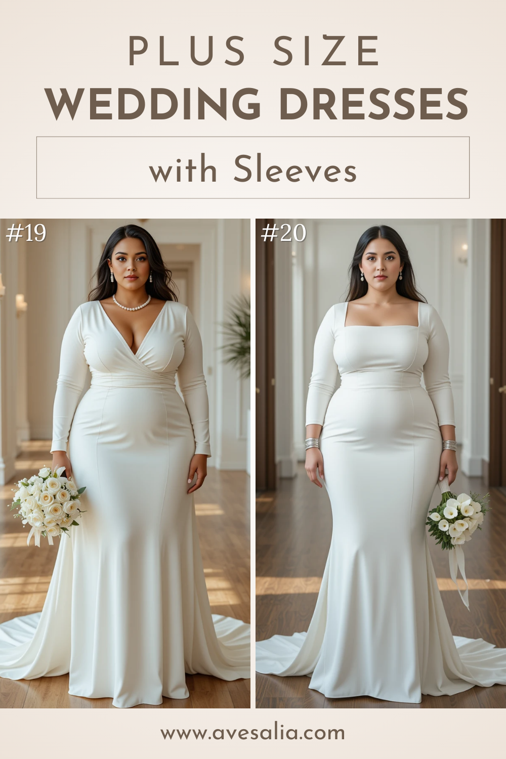 20 Elegant Plus Size Wedding Dresses with Sleeves for Every Bridal Style