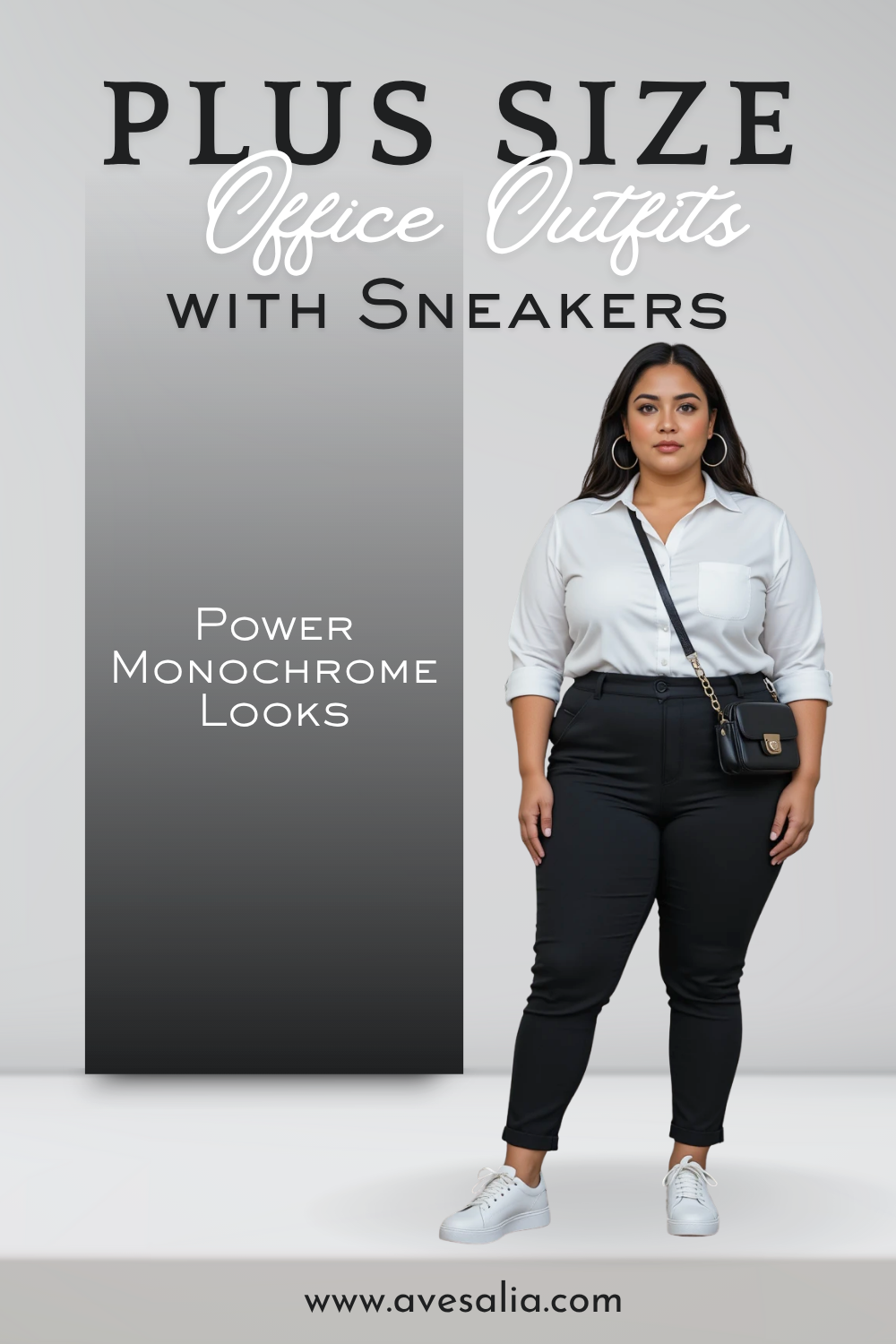 Office-Ready Plus-Size Outfits with Sneakers That Redefine Workwear Chic