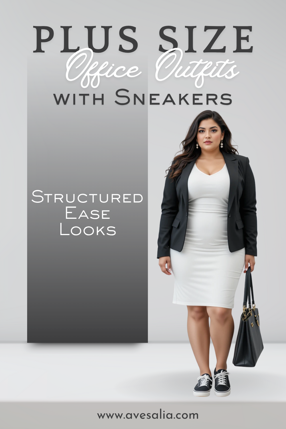 Office-Ready Plus-Size Outfits with Sneakers That Redefine Workwear Chic