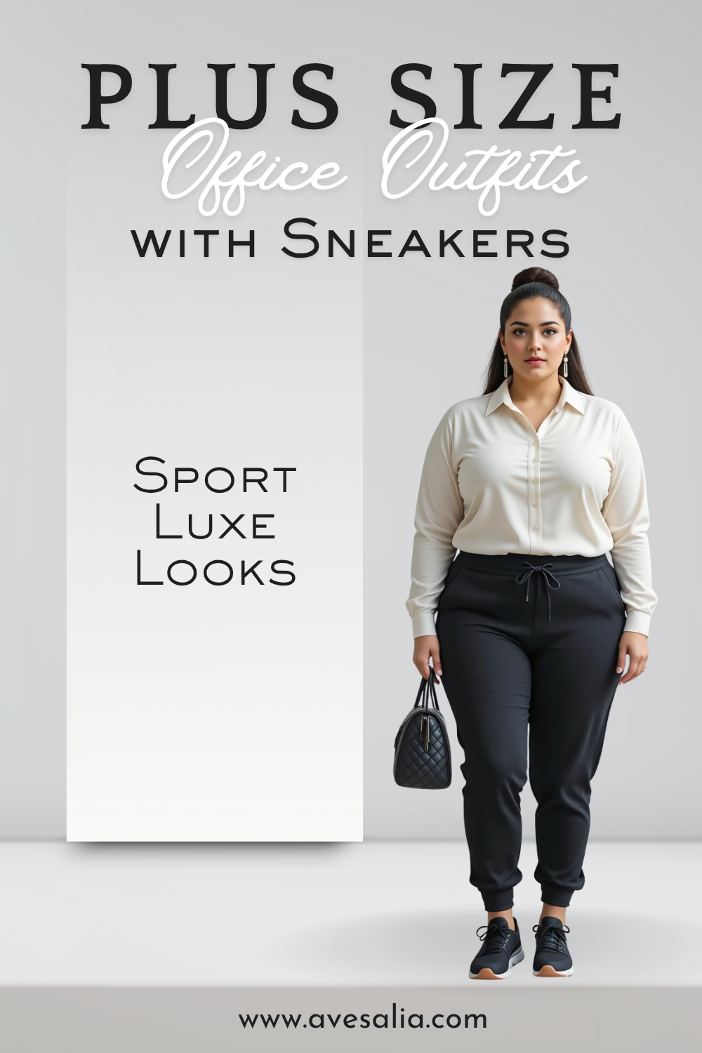 Office-Ready Plus-Size Outfits with Sneakers That Redefine Workwear Chic