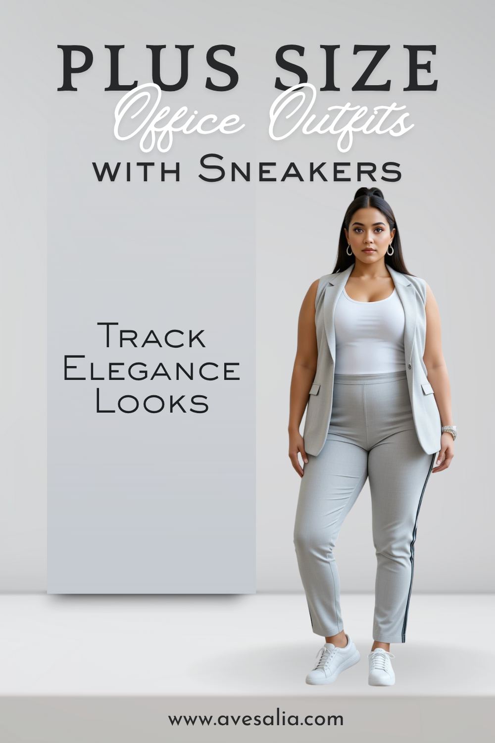 Office-Ready Plus-Size Outfits with Sneakers That Redefine Workwear Chic