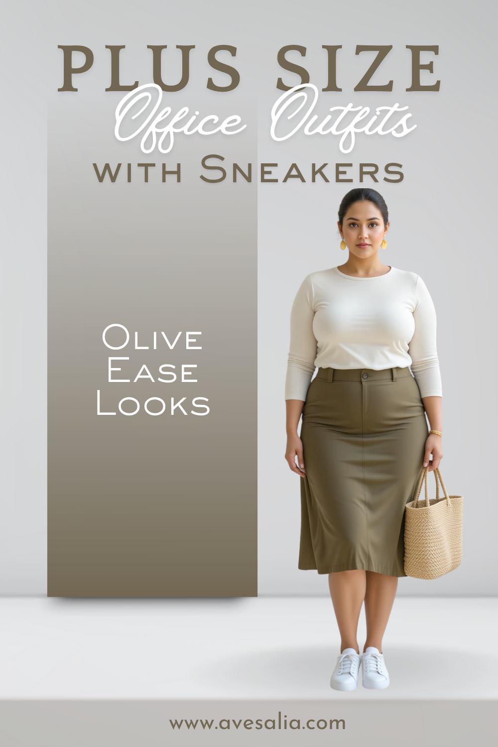 Office-Ready Plus-Size Outfits with Sneakers That Redefine Workwear Chic