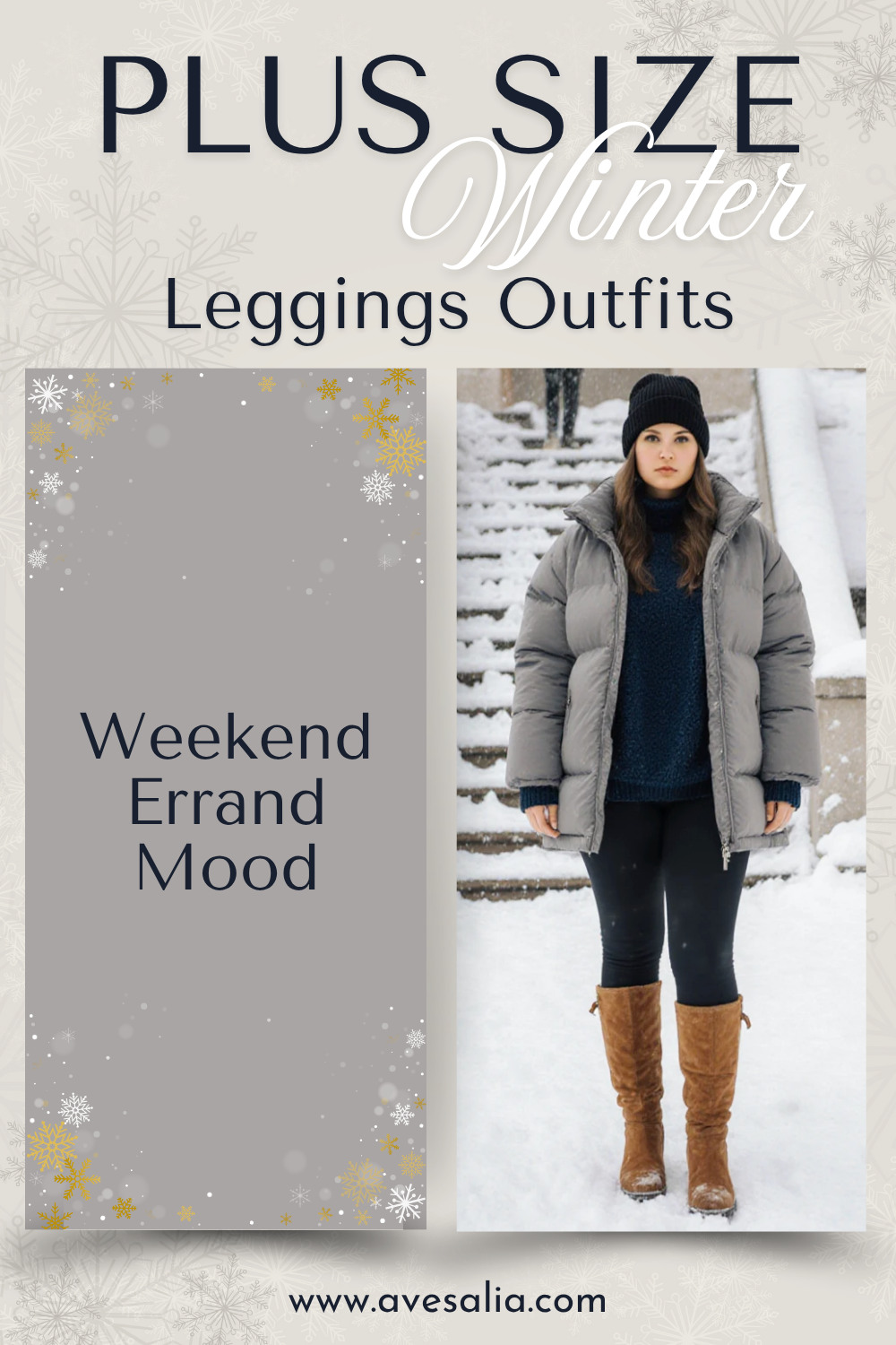 Plus Size Winter Leggings Outfits: Stylish Warm Ensembles from Casual to Chic