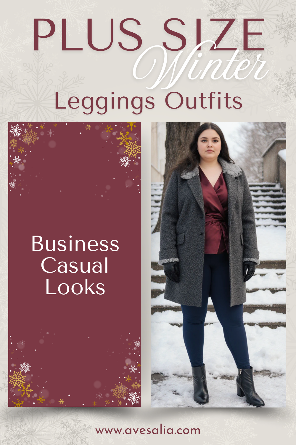 Plus Size Winter Leggings Outfits: Stylish Warm Ensembles from Casual to Chic