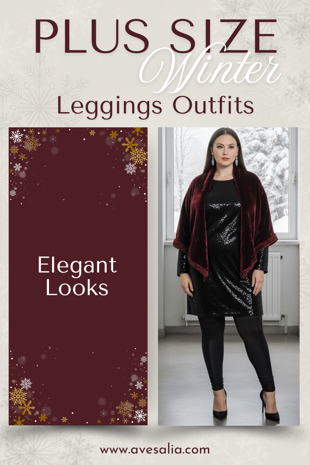 Plus Size Winter Leggings Outfits: Stylish Warm Ensembles from Casual to Chic
