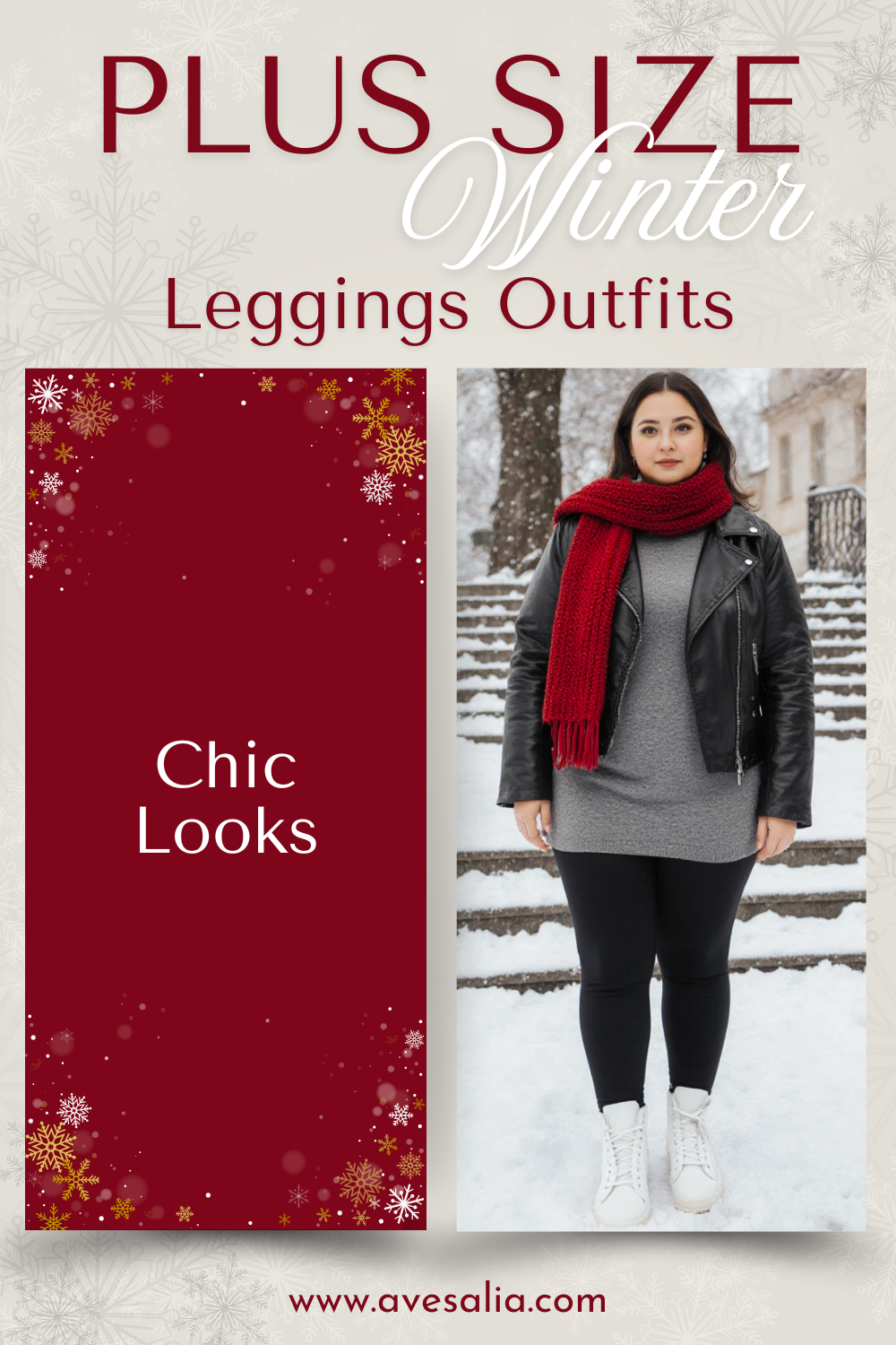 Plus Size Winter Leggings Outfits: Stylish Warm Ensembles from Casual to Chic