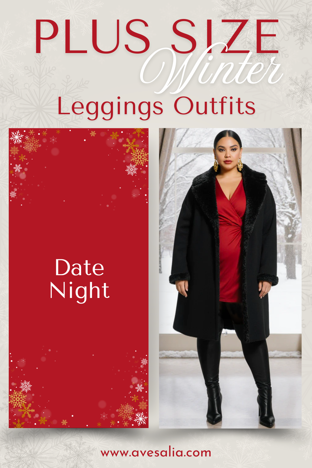 Plus Size Winter Leggings Outfits: Stylish Warm Ensembles from Casual to Chic