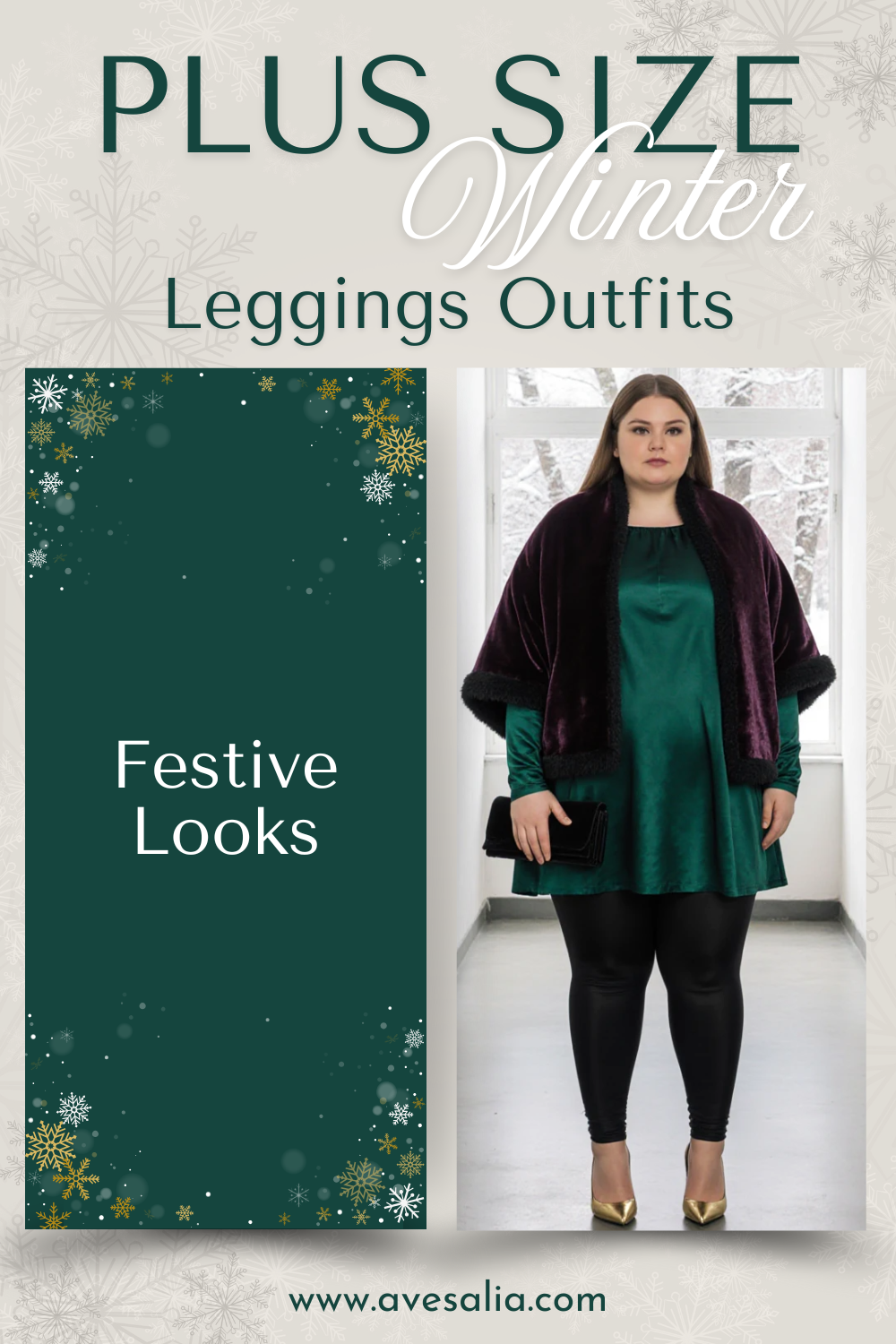 Plus Size Winter Leggings Outfits: Stylish Warm Ensembles from Casual to Chic